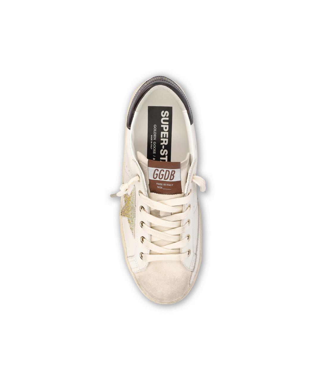 GOLDEN GOOSE Белые кожаные кеды, фото 4