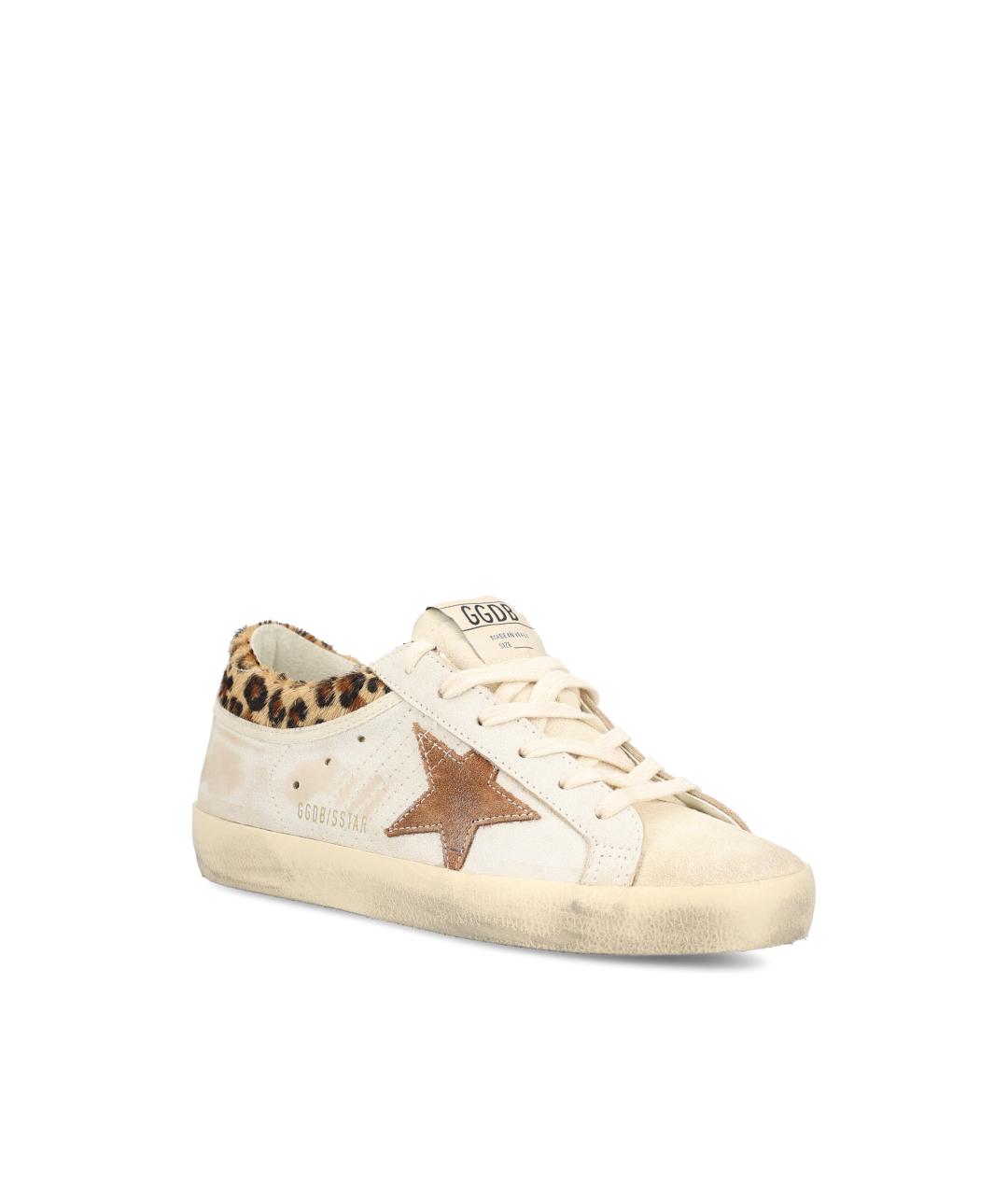 GOLDEN GOOSE Белые кожаные кеды, фото 2
