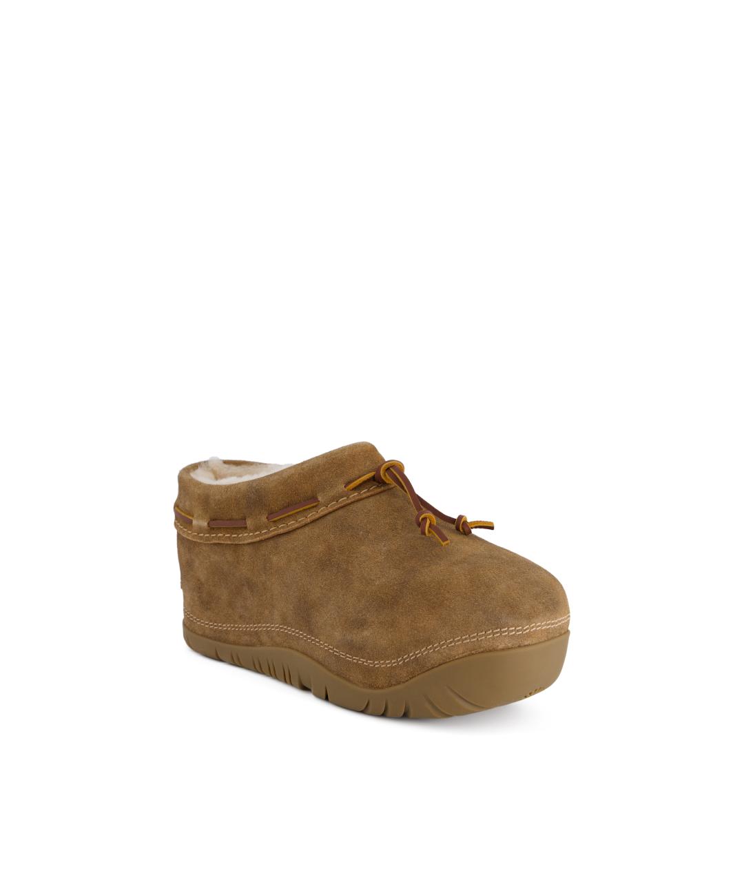 UGG Коричневые замшевые сабо, фото 2