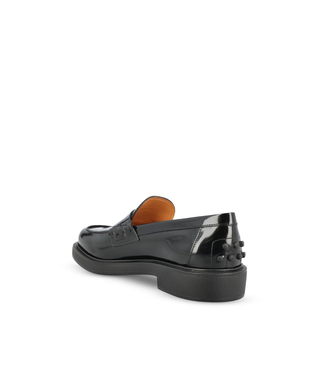 TOD'S Черные кожаные ботинки, фото 3