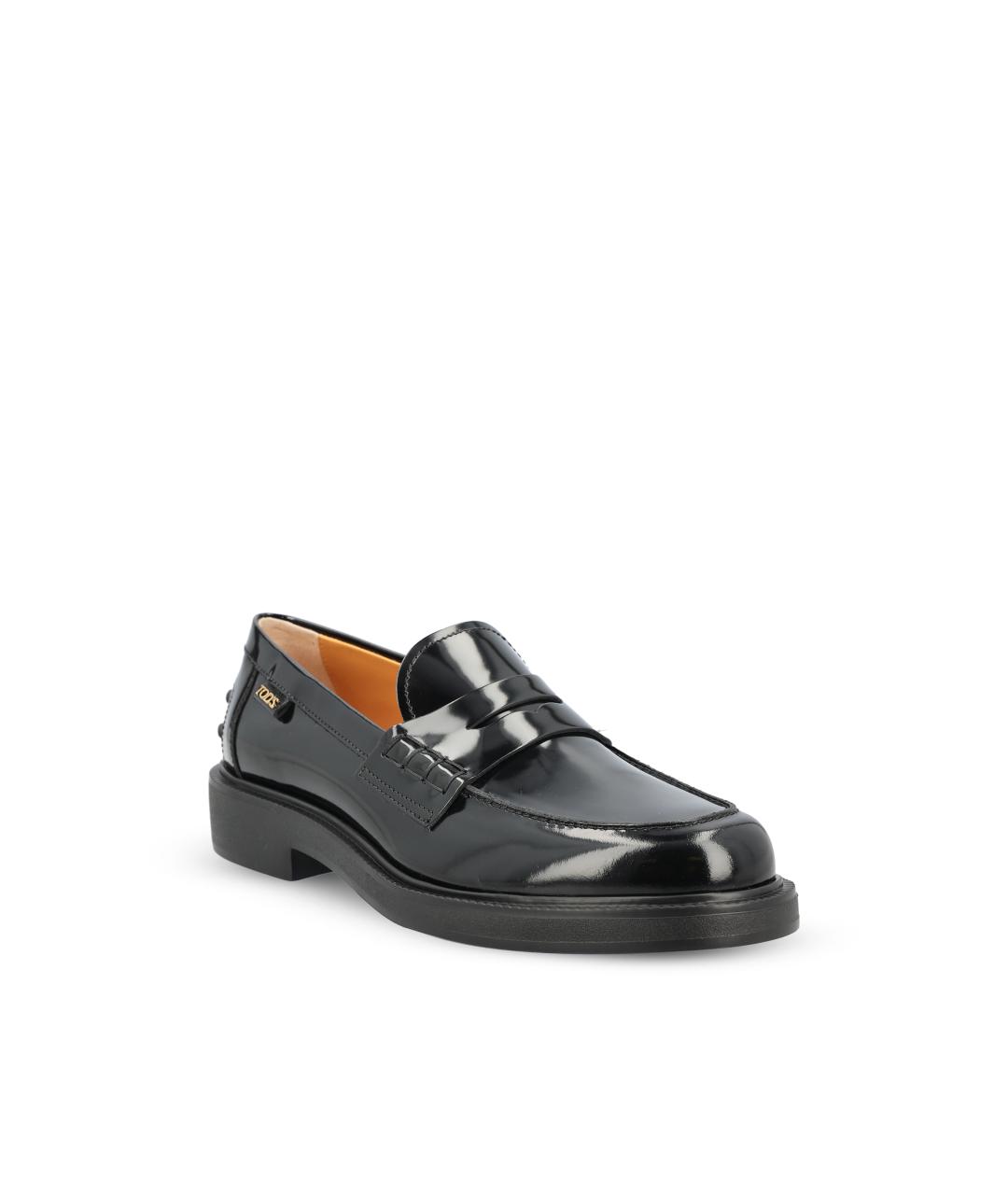 TOD'S Черные кожаные ботинки, фото 2