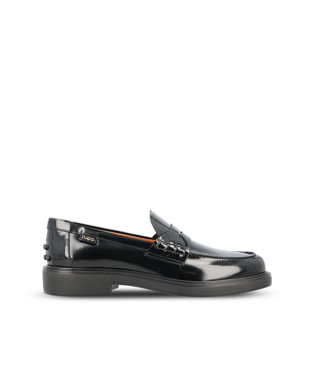 TOD'S Черные кожаные ботинки, фото 1