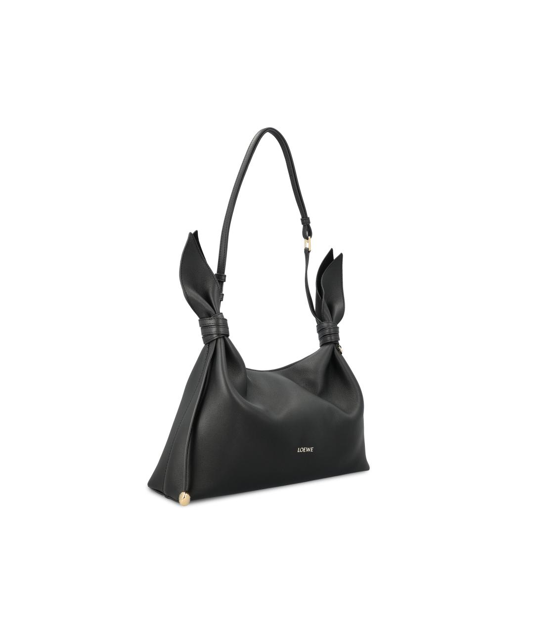 LOEWE Черная кожаная сумка через плечо, фото 3