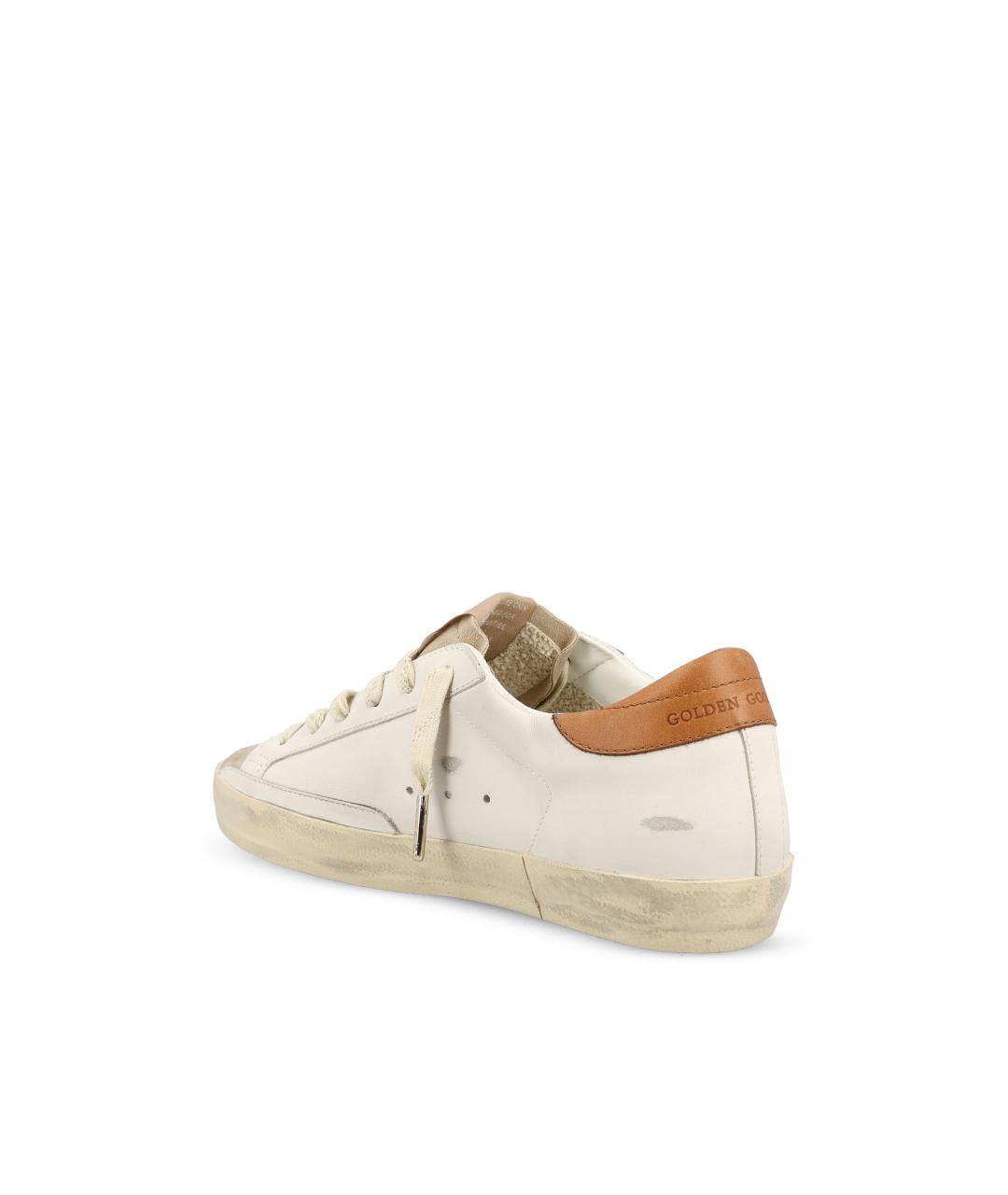 GOLDEN GOOSE Белые кожаные кеды, фото 2