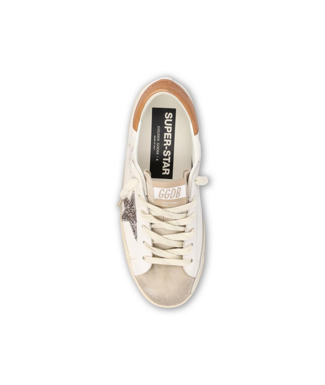 GOLDEN GOOSE Белые кожаные кеды, фото 4