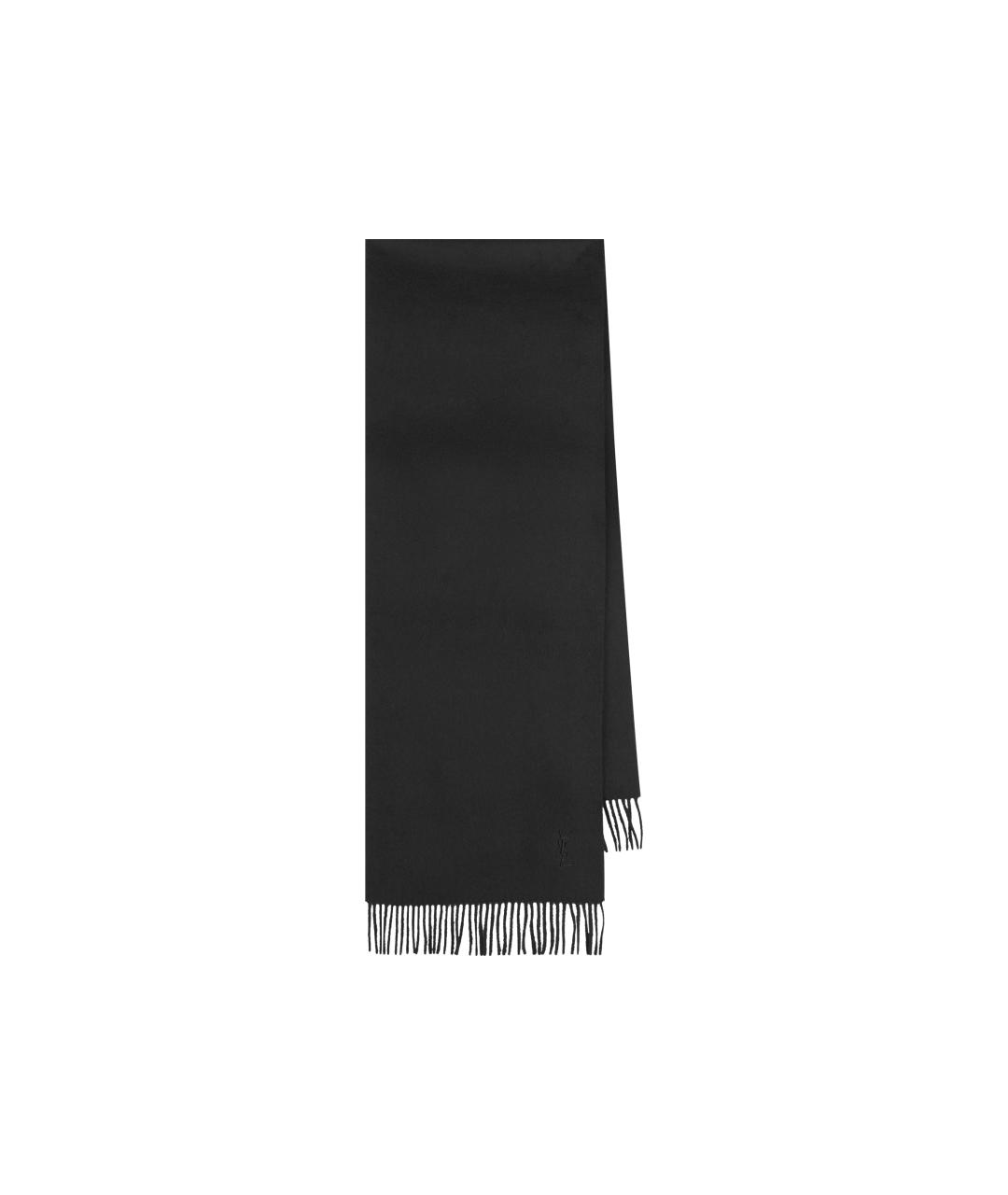 SAINT LAURENT Черный шарф, фото 3