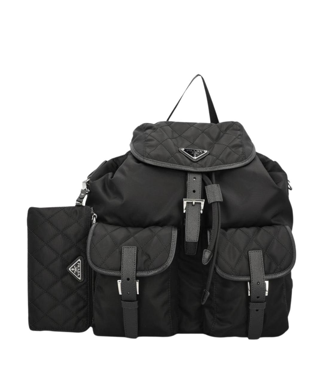 PRADA Черный синтетический рюкзак, фото 2