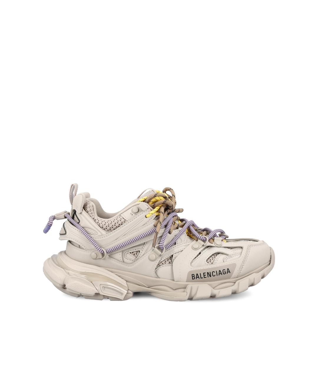 BALENCIAGA Бежевые синтетические кроссовки, фото 5