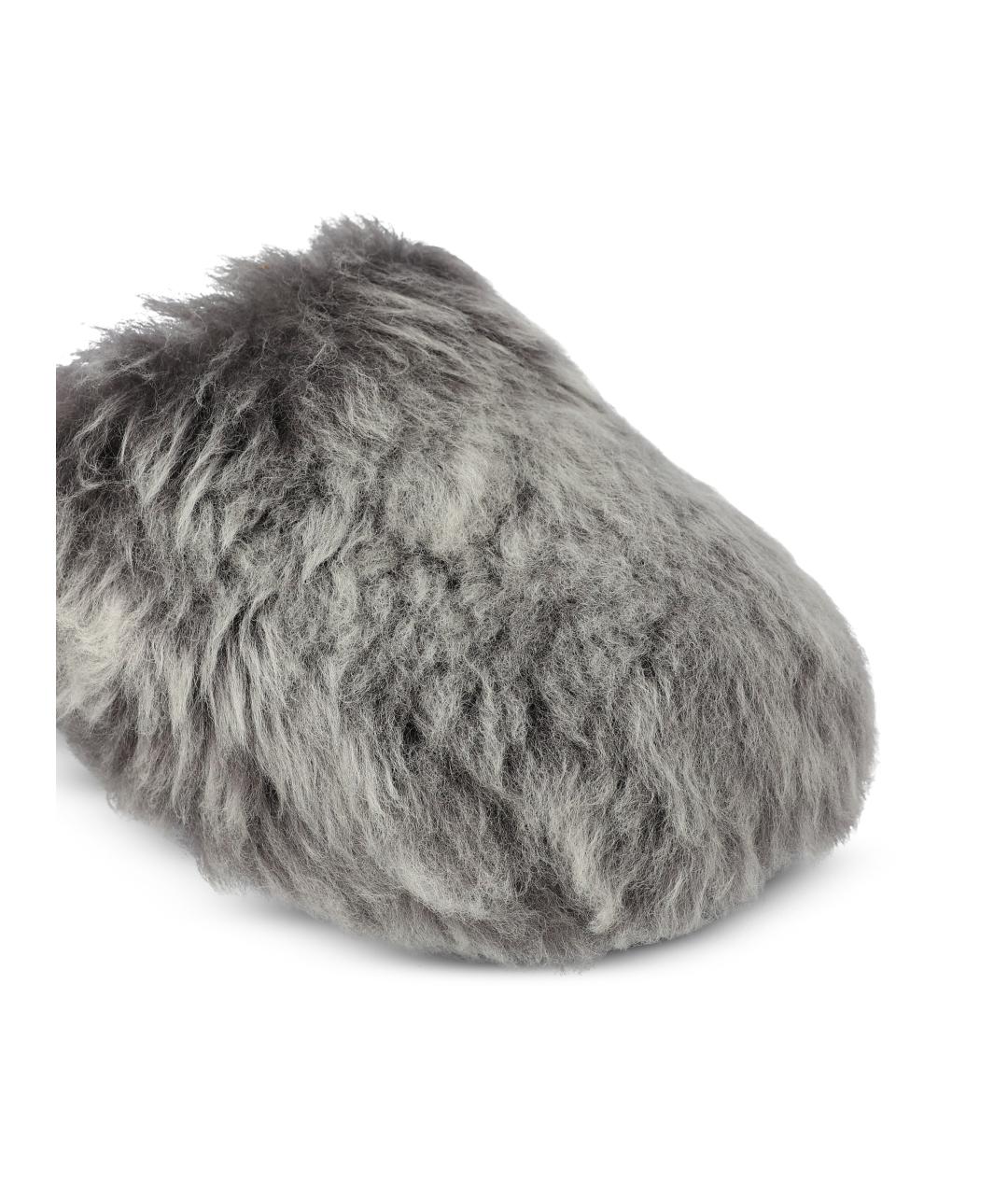 UGG Антрацитовые сабо, фото 4