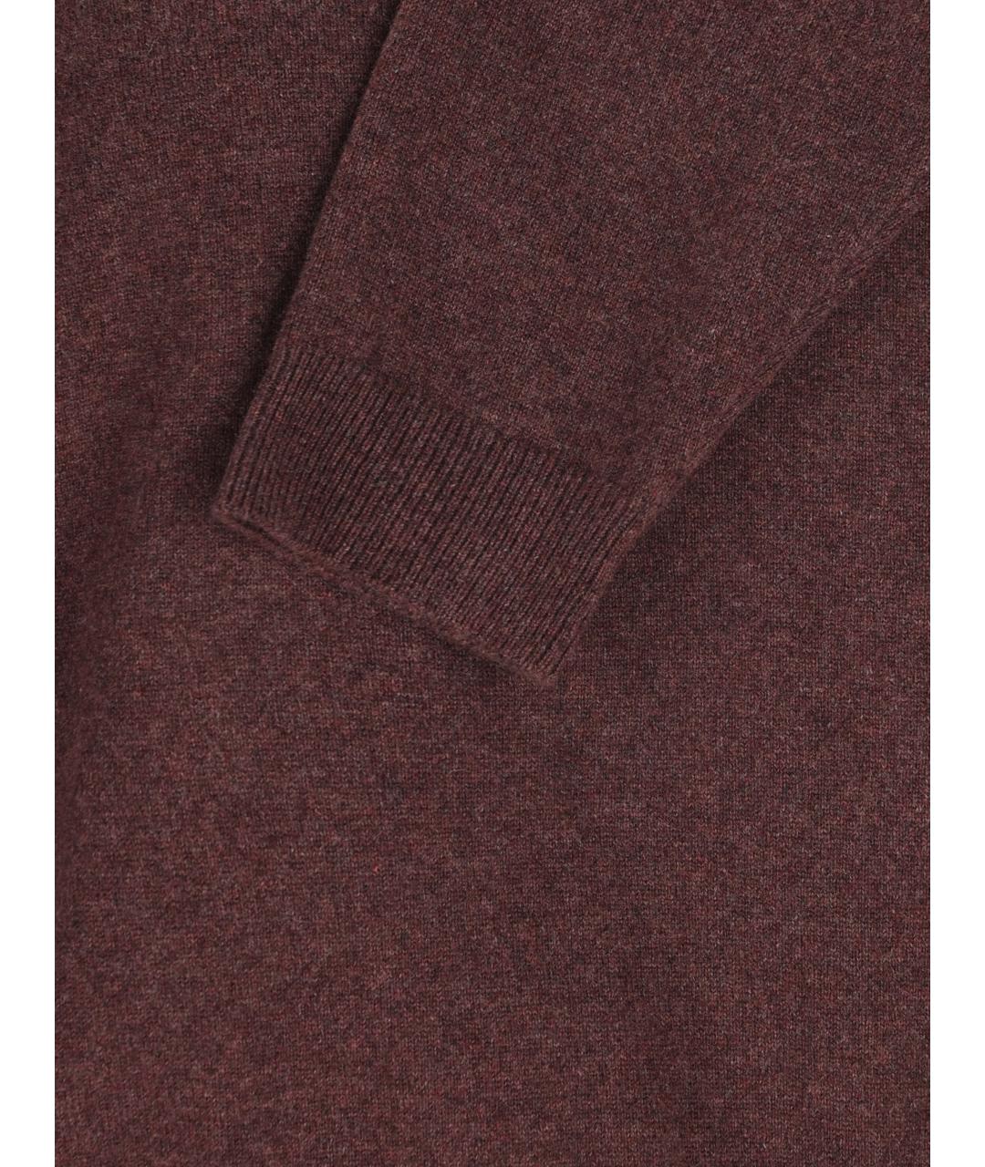 LORO PIANA Бордовый кашемировый джемпер / свитер, фото 4