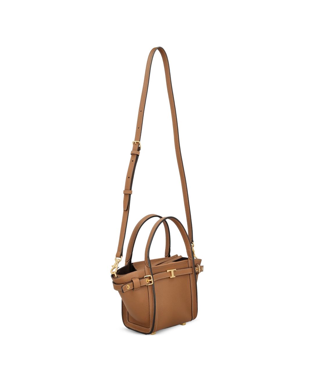 TOD'S Коричневая кожаная сумка тоут, фото 3