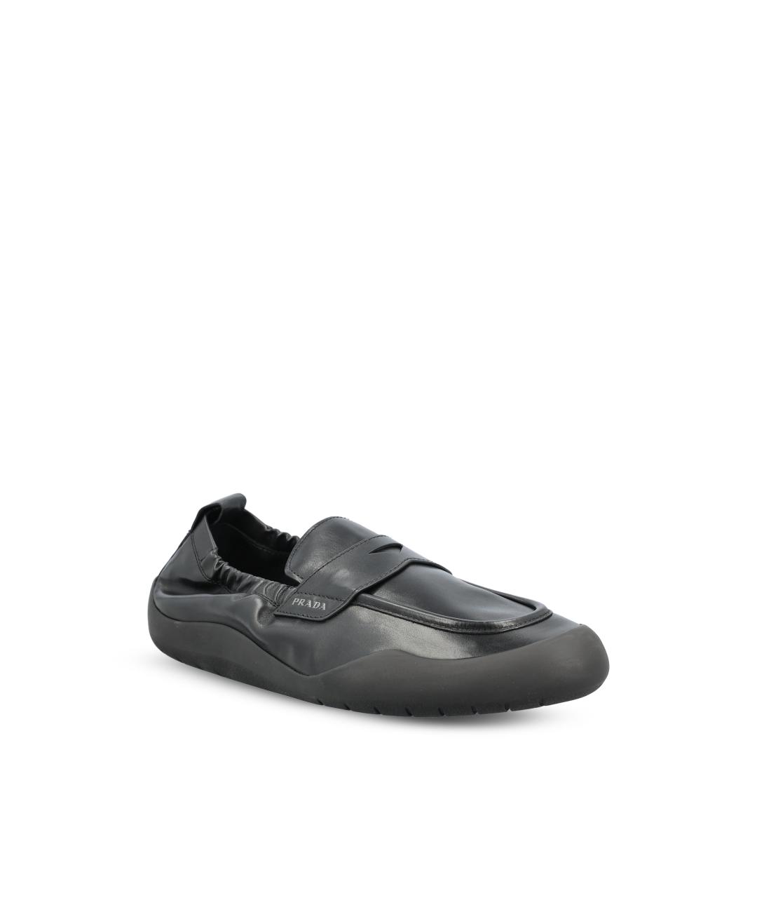 PRADA Черные кожаные лоферы, фото 2