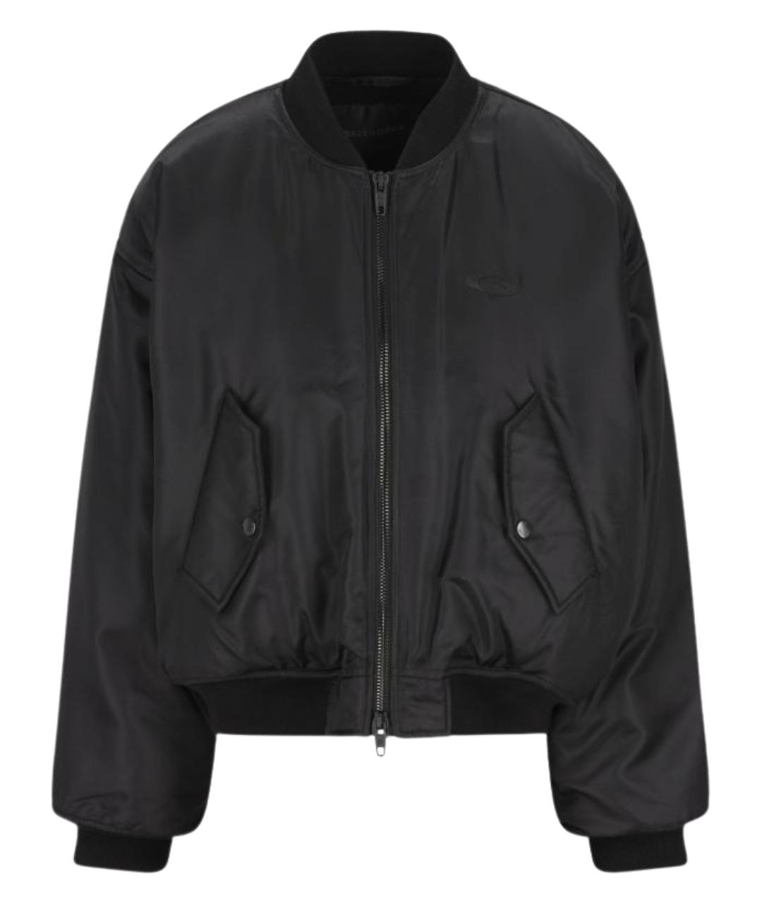 BALENCIAGA Черная полиамидовая куртка, фото 1