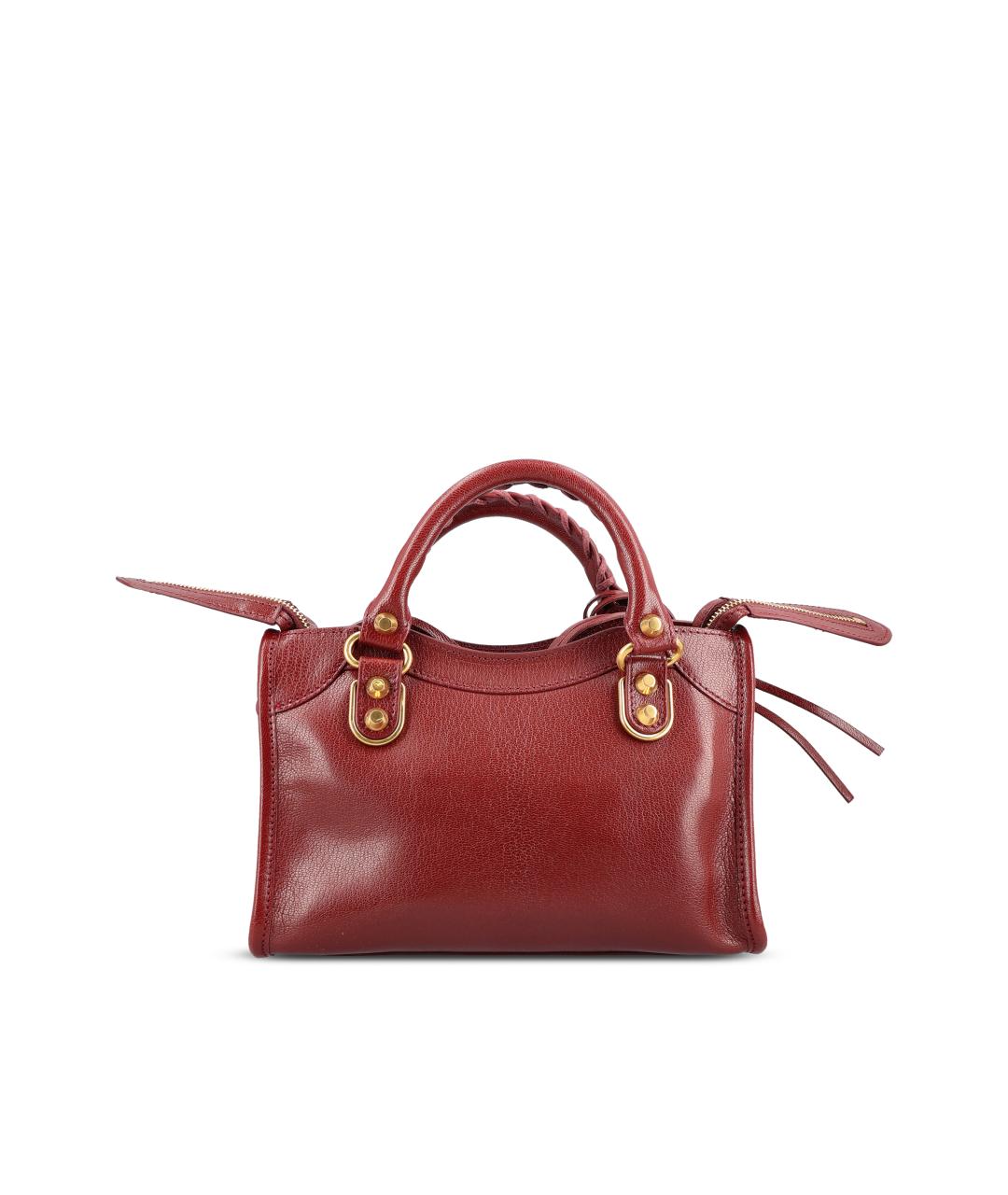 BALENCIAGA Красная кожаная сумка тоут, фото 2