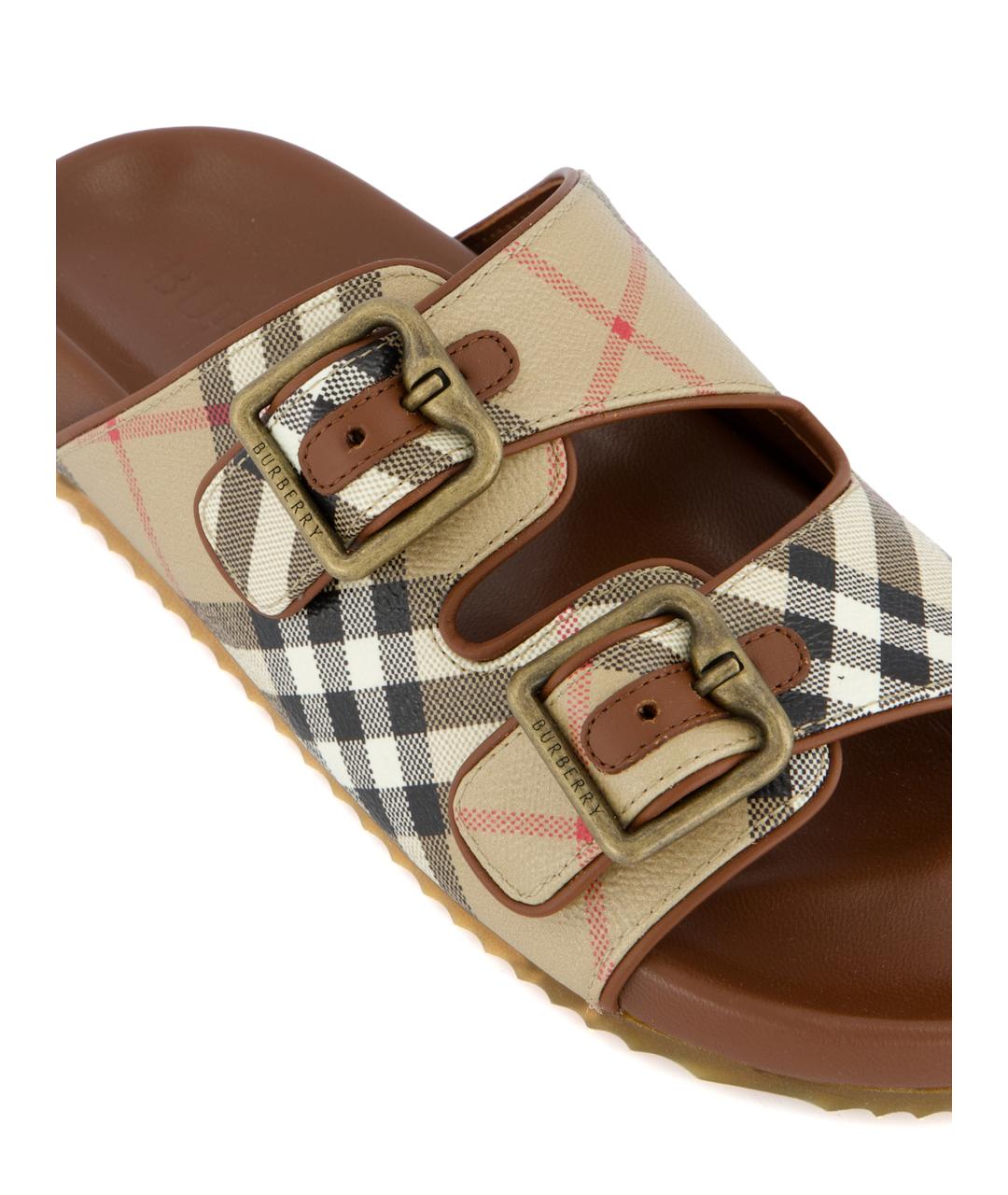 BURBERRY Мульти кожаные сандалии, фото 4
