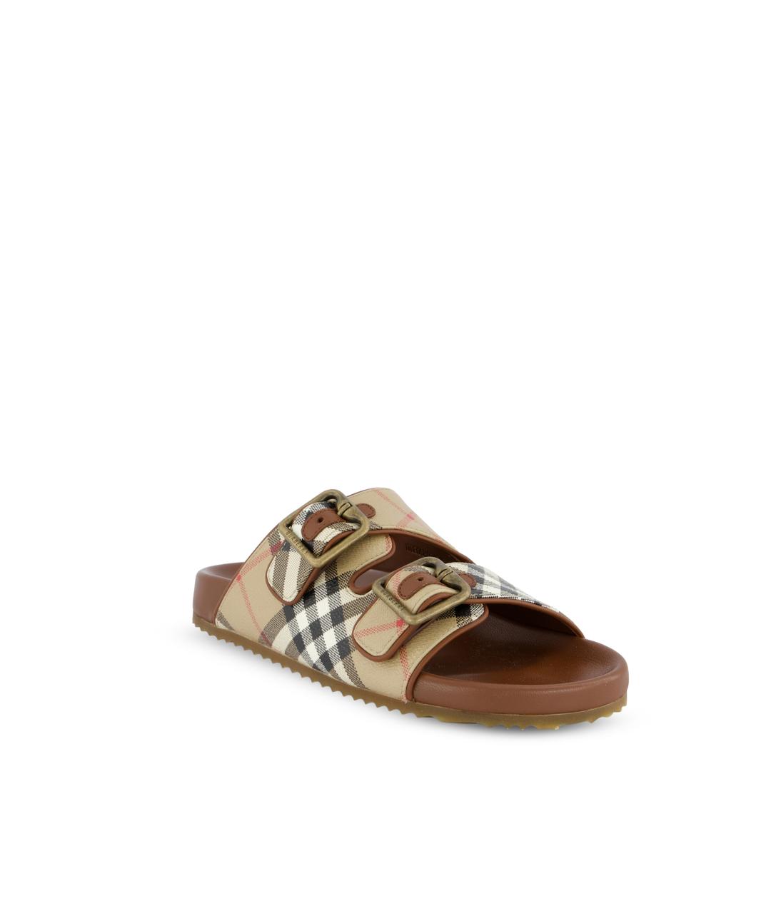 BURBERRY Мульти кожаные сандалии, фото 2