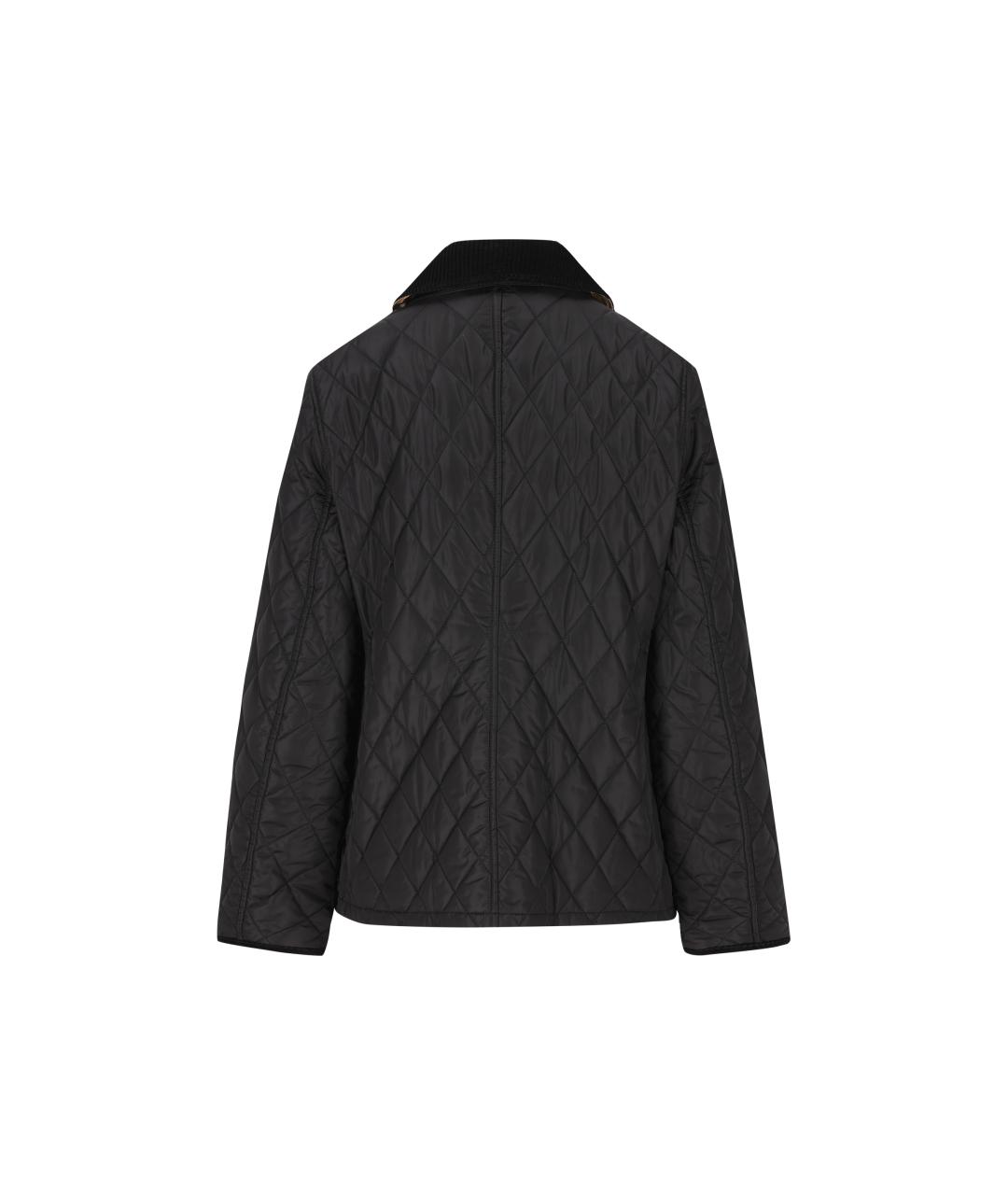 BURBERRY Черная нейлоновая куртка, фото 2