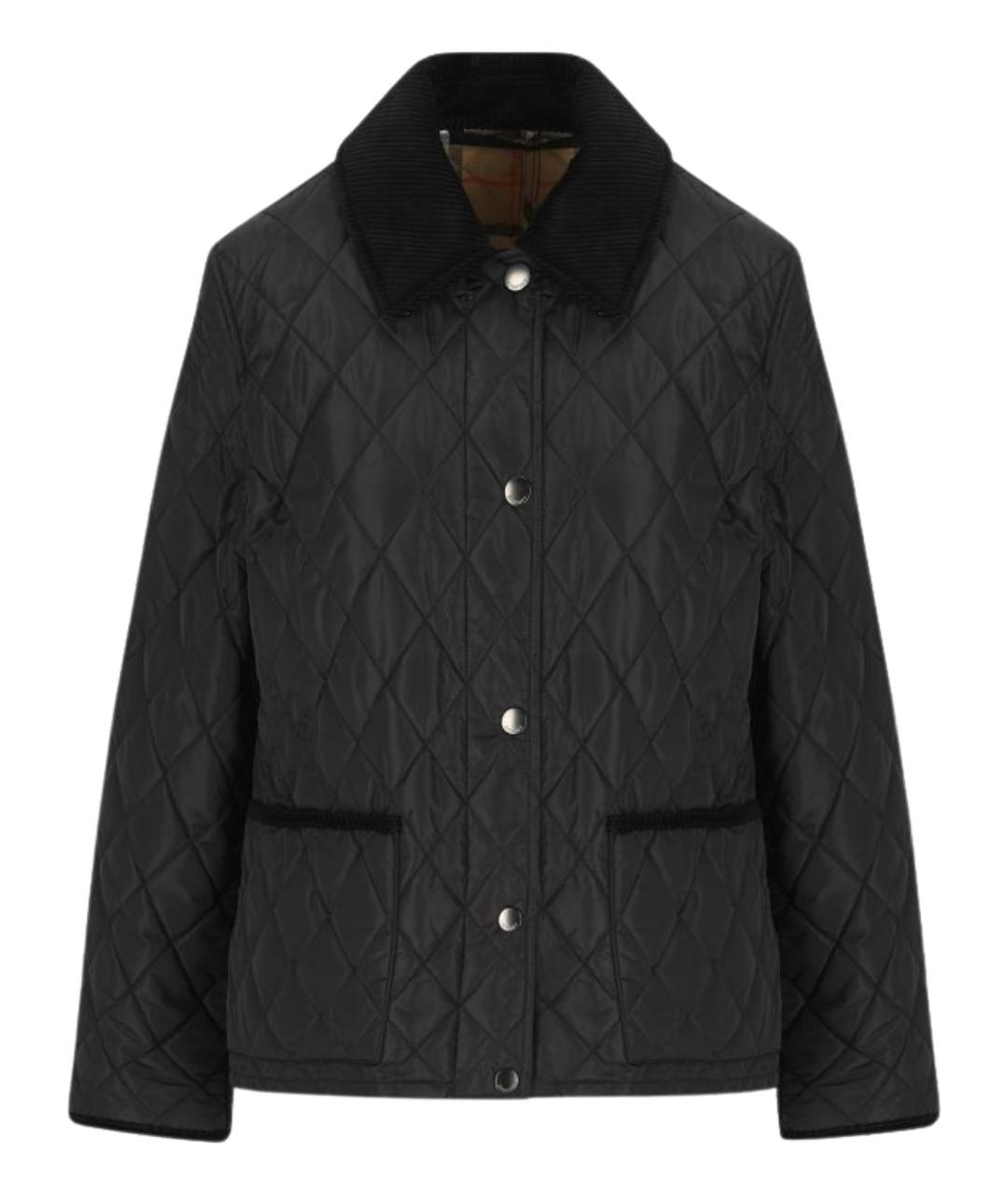 BURBERRY Черная нейлоновая куртка, фото 1