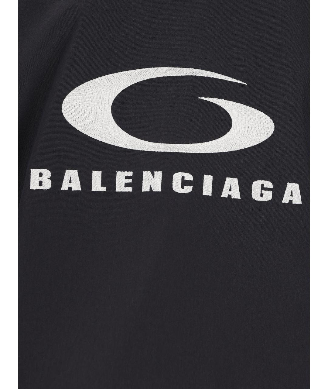 BALENCIAGA Черная хлопковая куртка, фото 4