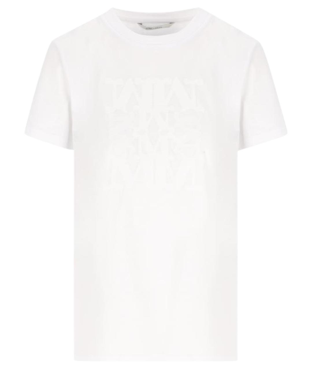 MAX MARA Белая хлопковая футболка, фото 1