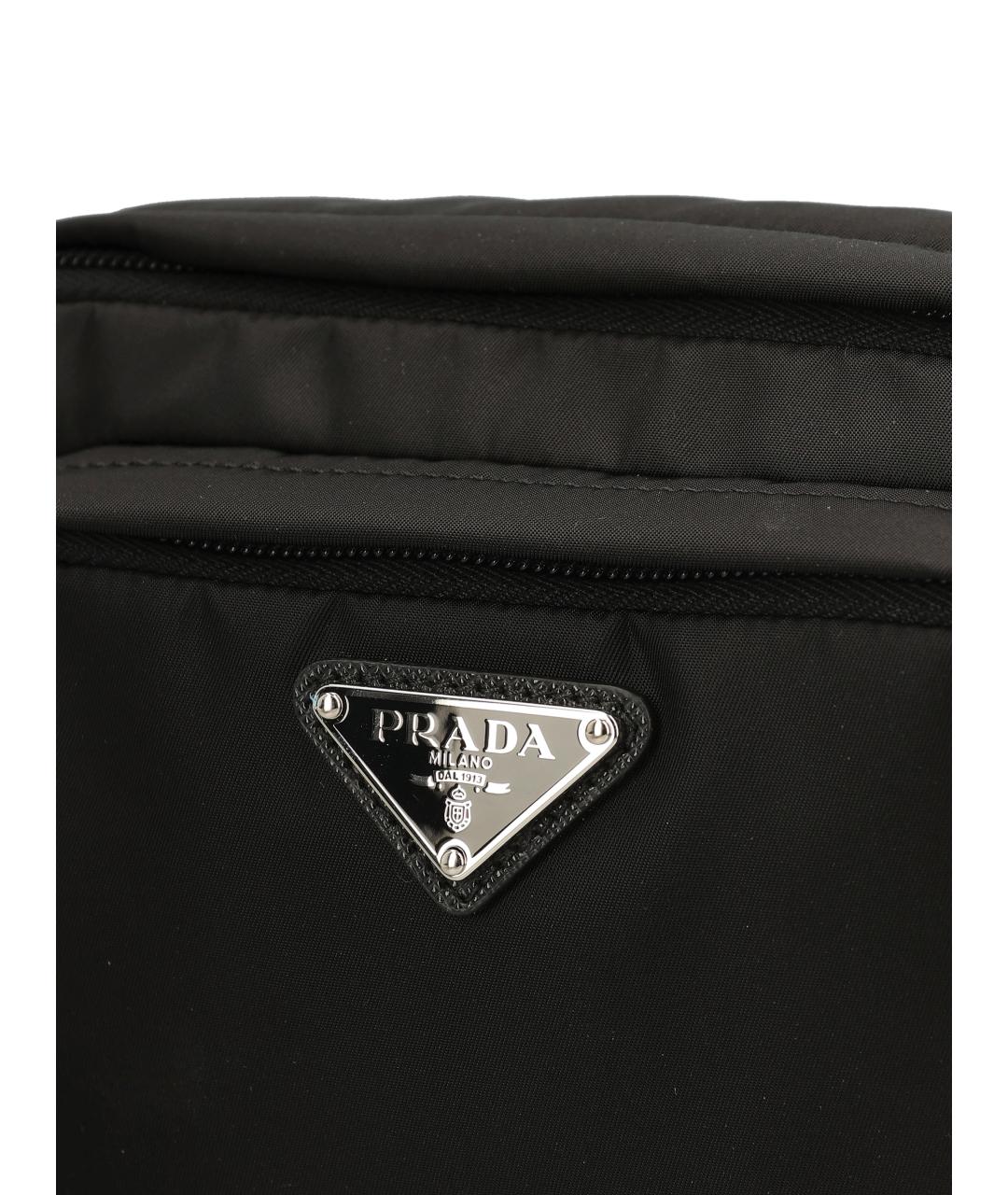 PRADA Черная нейлоновая барсетка, фото 4