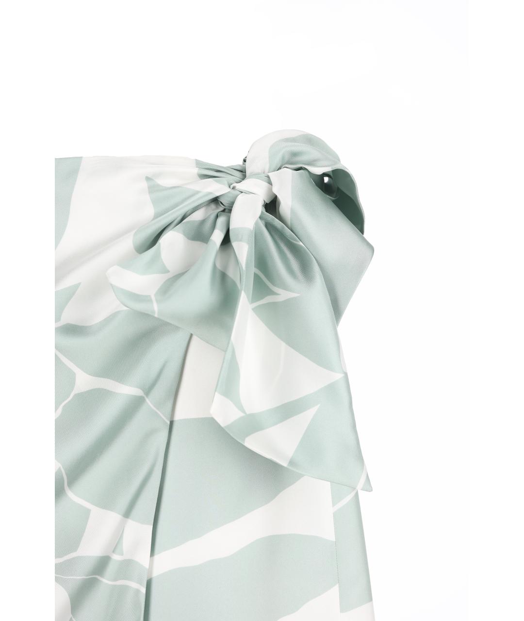 MAX MARA Мульти шелковая юбка мини, фото 4