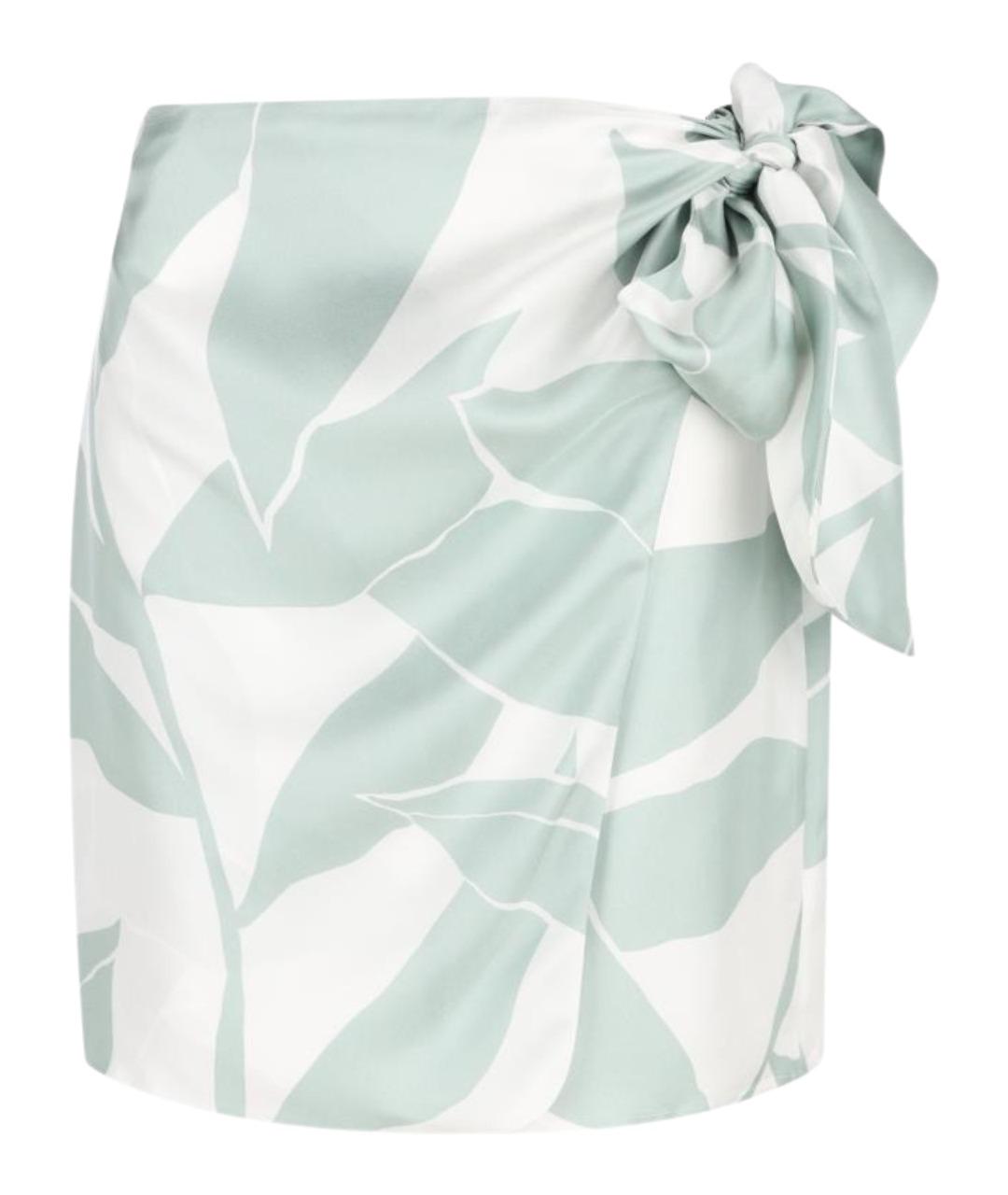 MAX MARA Мульти шелковая юбка мини, фото 1