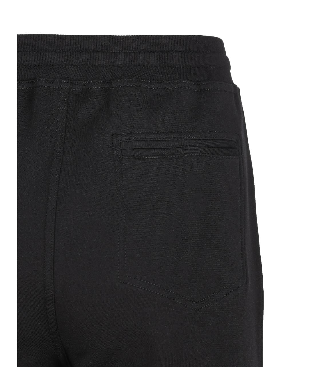 BRUNELLO CUCINELLI Черные хлопко-эластановые прямые брюки, фото 4