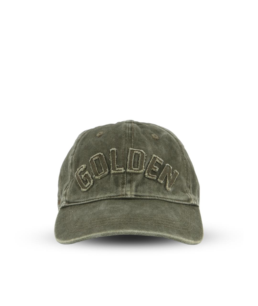 GOLDEN GOOSE Зеленая хлопковая кепка, фото 2