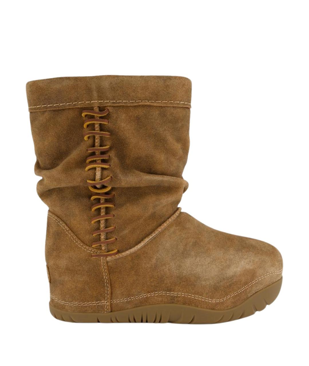 UGG Коричневые замшевые сапоги, фото 1