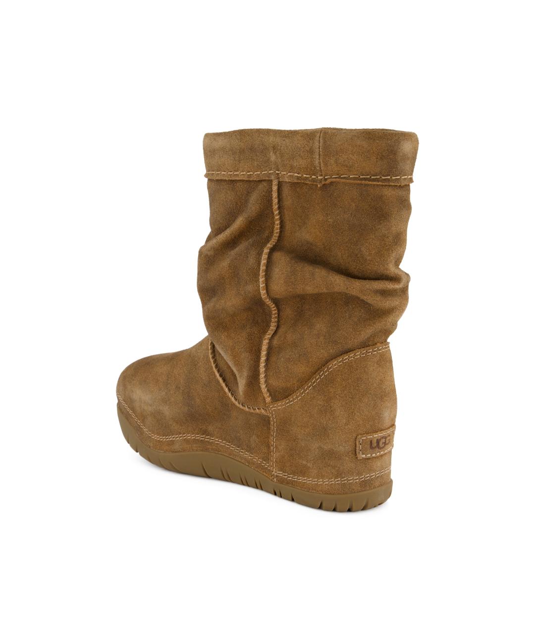UGG Коричневые замшевые сапоги, фото 3