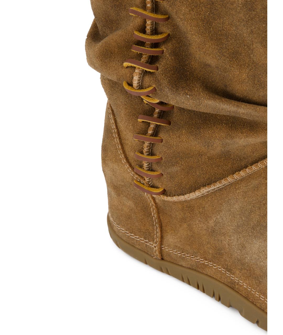 UGG Коричневые замшевые сапоги, фото 4