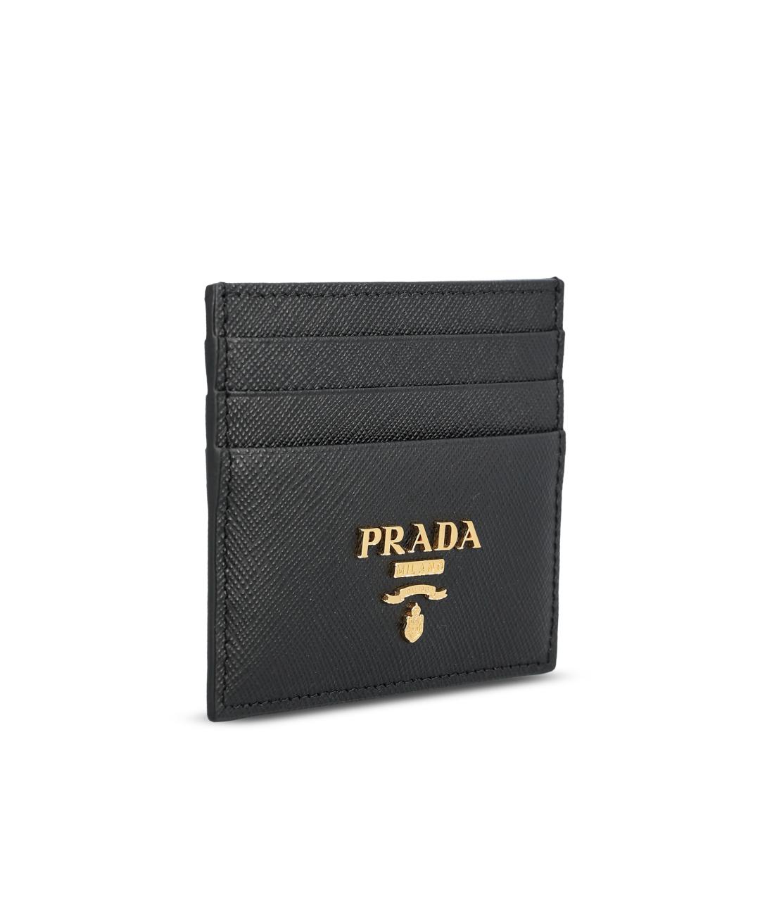 PRADA Черный кожаный кардхолдер, фото 3