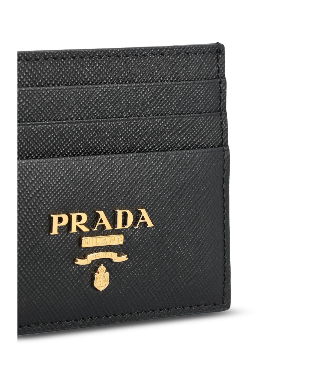 PRADA Черный кожаный кардхолдер, фото 4