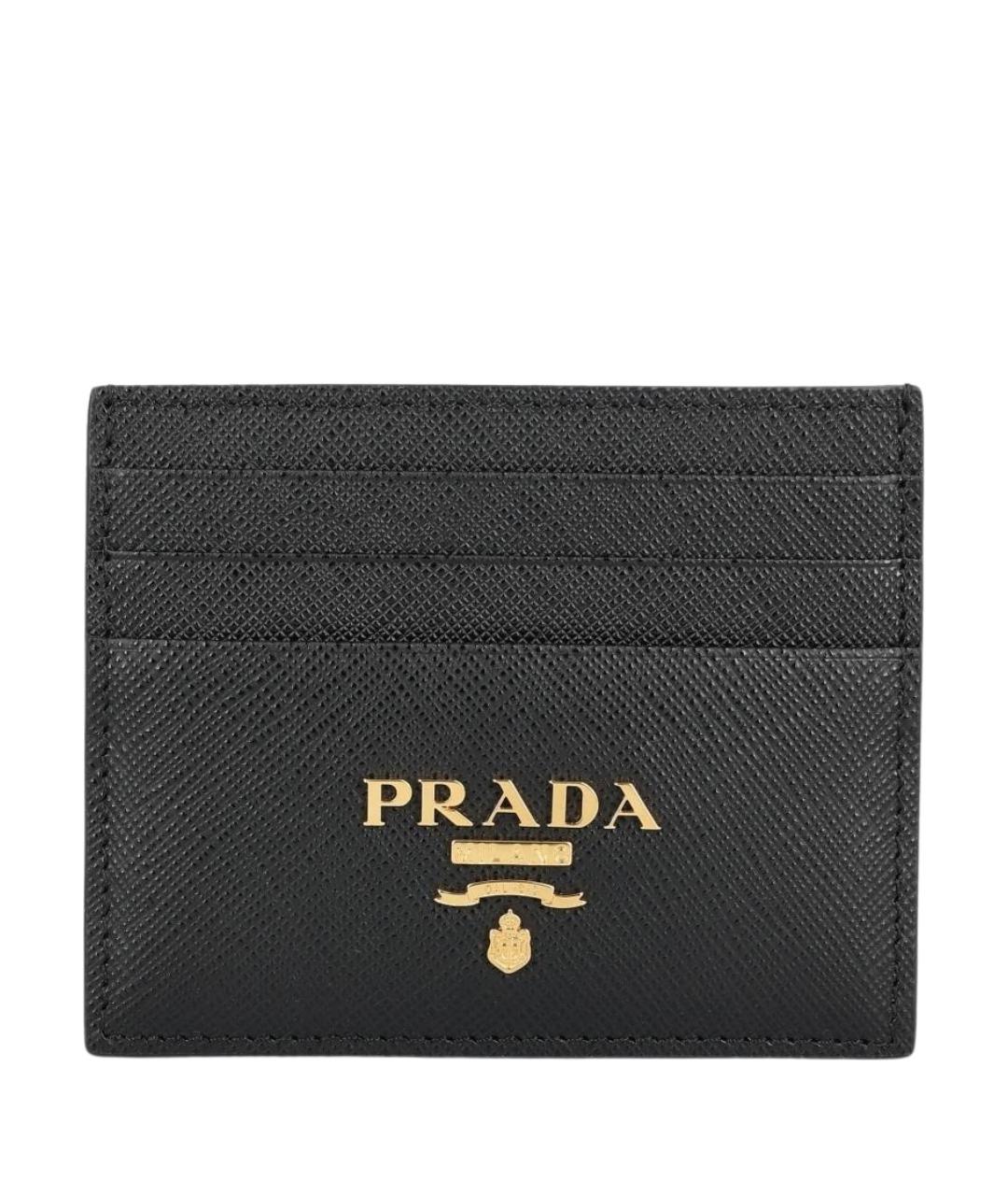 PRADA Черный кожаный кардхолдер, фото 1