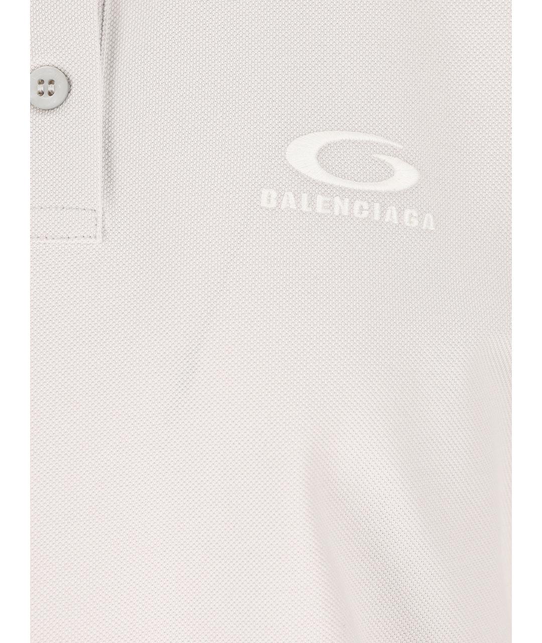 BALENCIAGA Бежевая футболка, фото 4