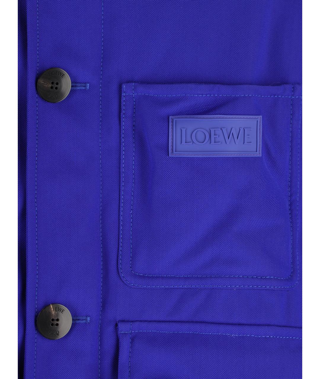 LOEWE Синяя полиамидовая куртка, фото 4
