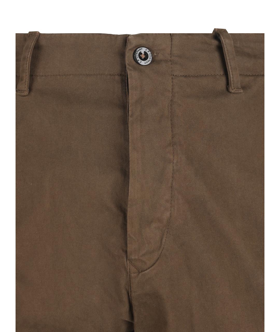 CP COMPANY Коричневые хлопковые повседневные брюки, фото 4