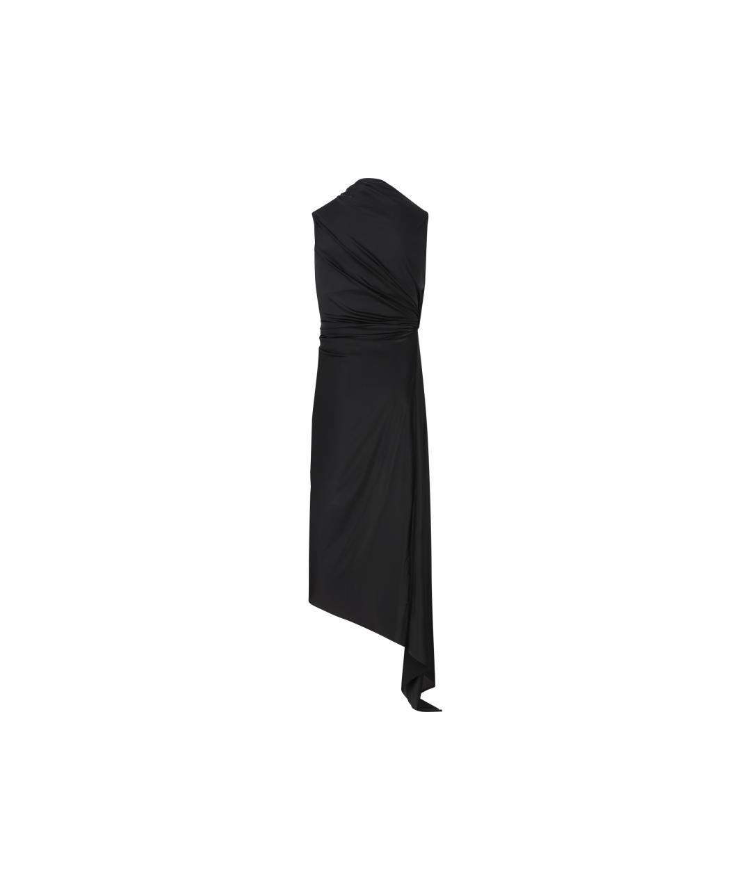 BALENCIAGA Черное полиамидовое коктейльное платье, фото 2
