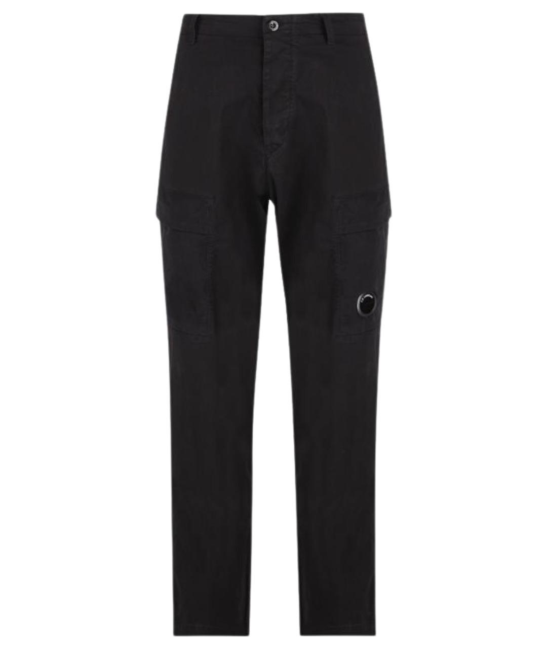 CP COMPANY Черные хлопковые повседневные брюки, фото 1