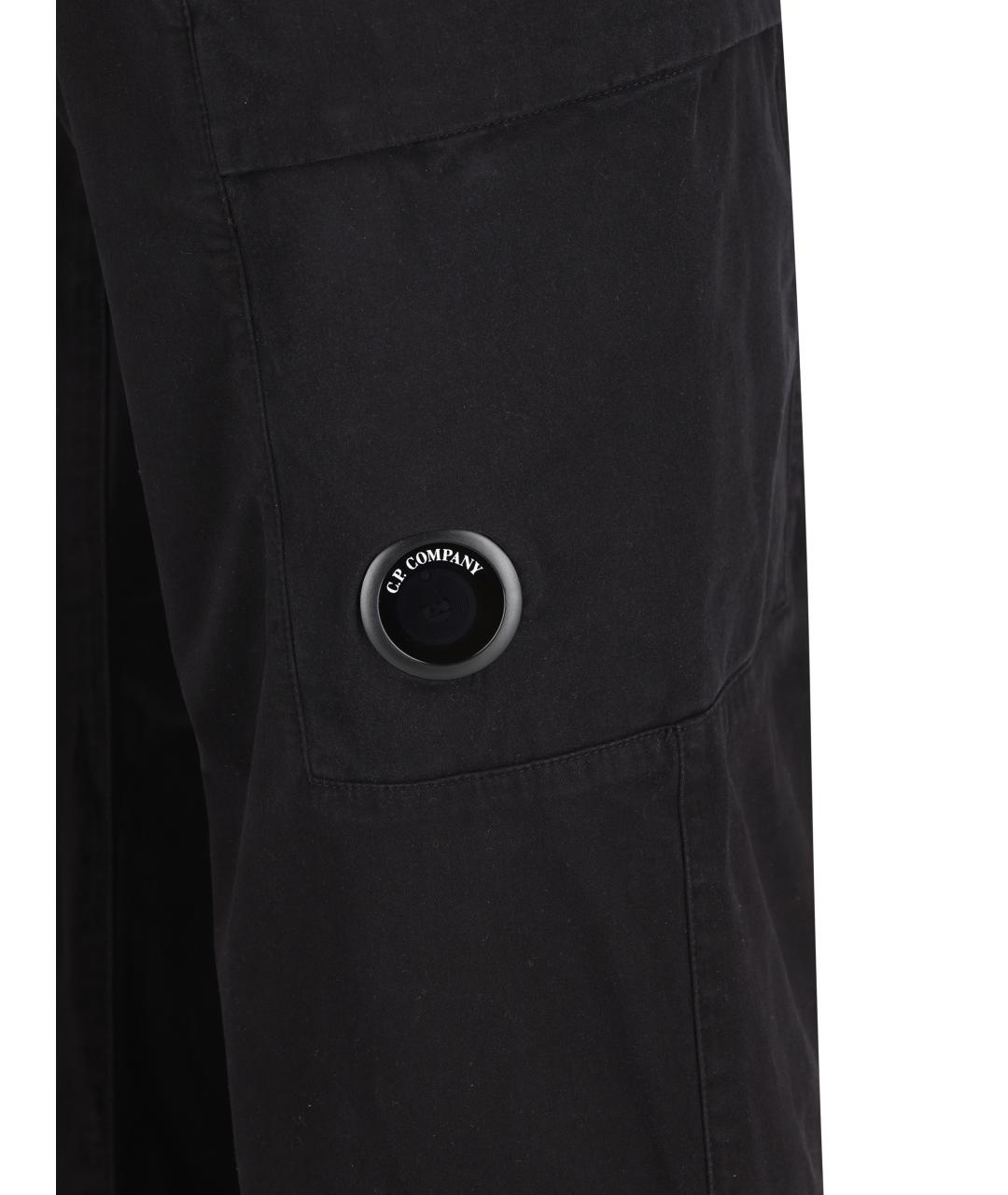 CP COMPANY Черные хлопковые повседневные брюки, фото 4