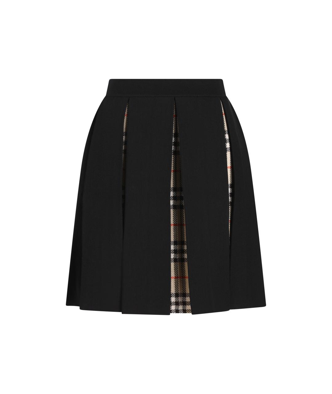 BURBERRY Черная шерстяная юбка, фото 5
