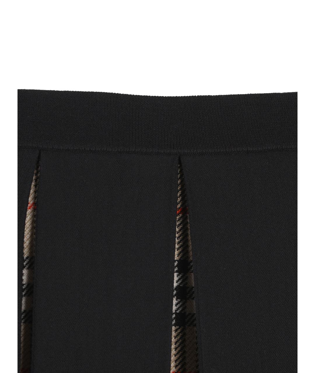 BURBERRY Черная шерстяная юбка, фото 4