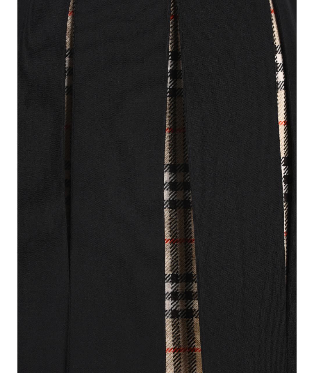 BURBERRY Черная шерстяная юбка, фото 3