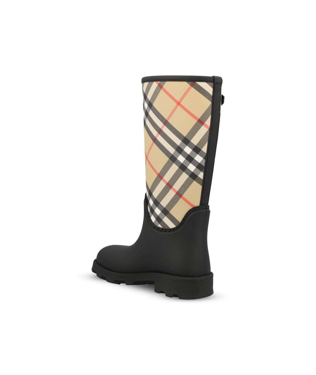 BURBERRY Бежевые резиновые сапоги, фото 3