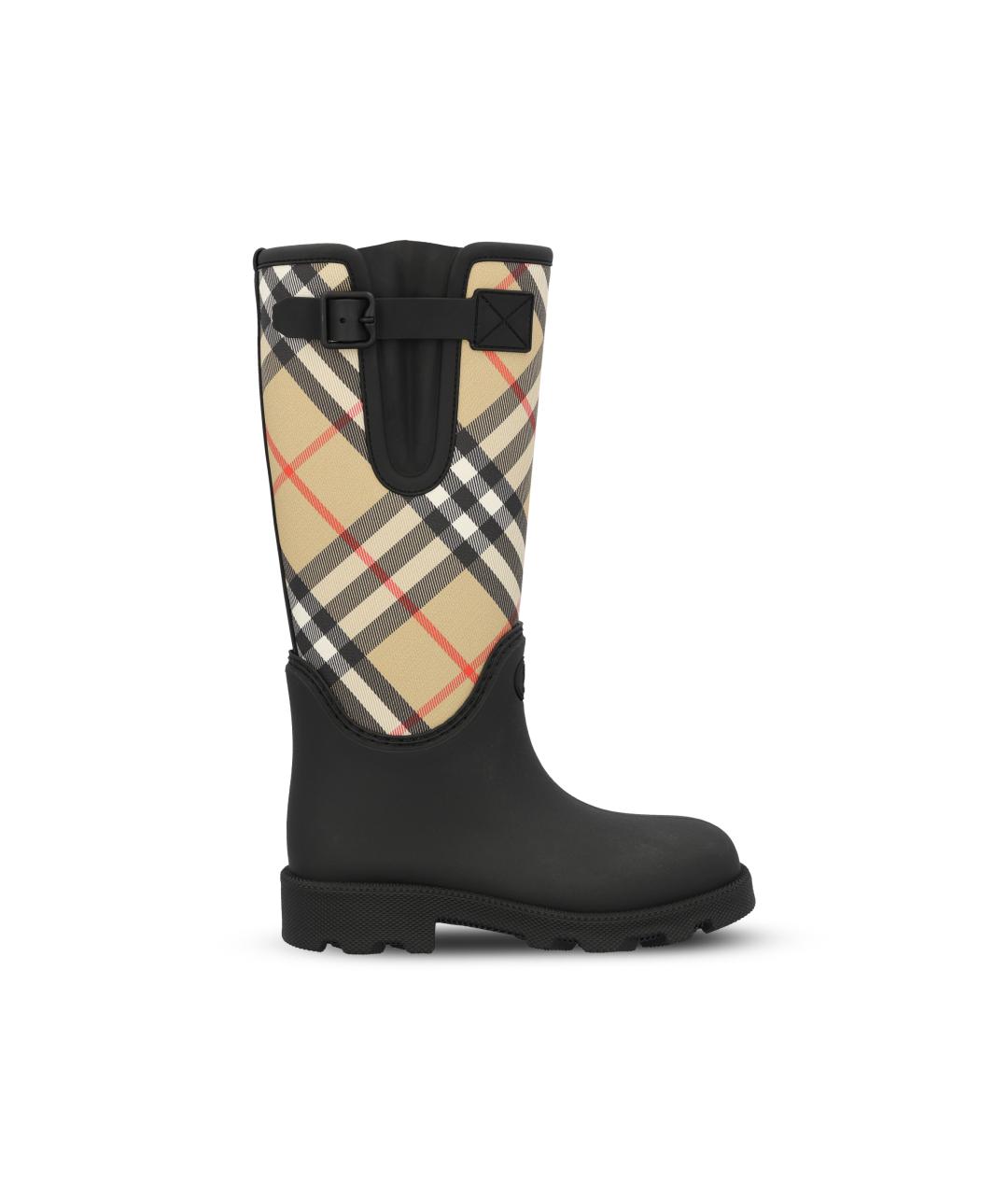 BURBERRY Бежевые резиновые сапоги, фото 5