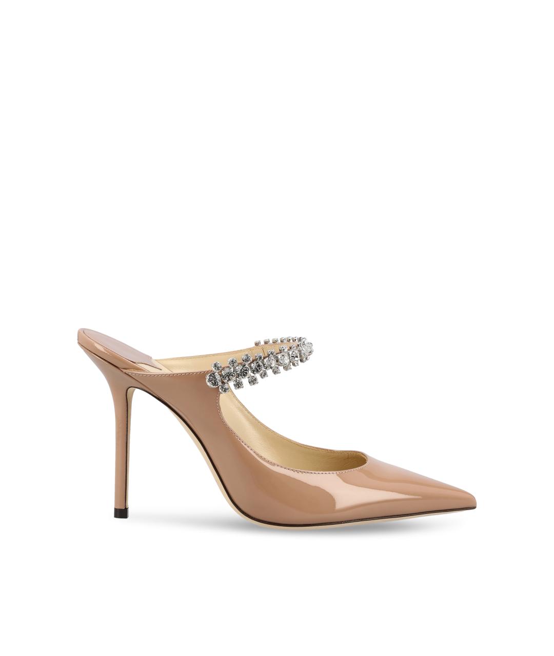 JIMMY CHOO Розовые мюли из лакированной кожи, фото 5