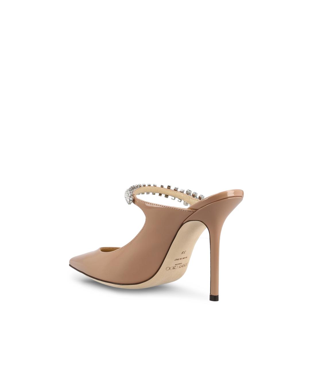 JIMMY CHOO Розовые мюли из лакированной кожи, фото 3