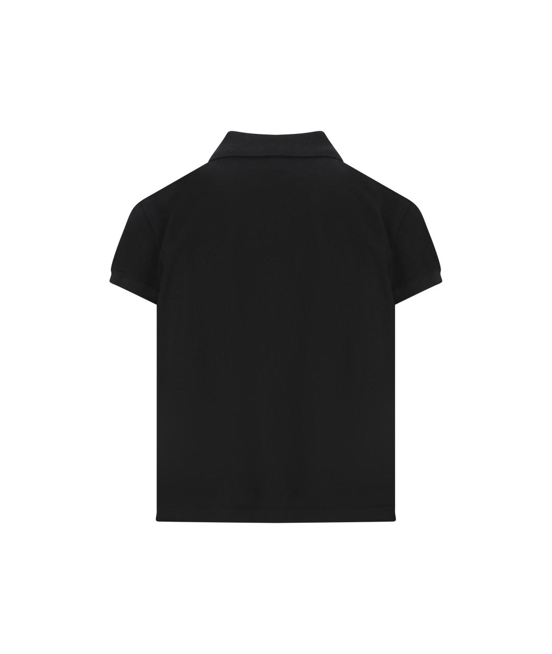 BALENCIAGA Черная хлопковая футболка, фото 2