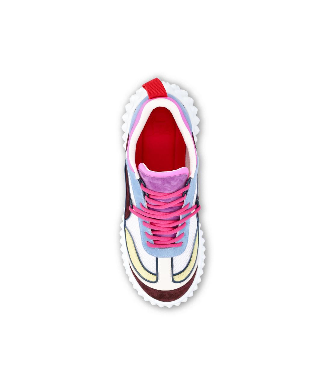 CHRISTIAN LOUBOUTIN Мульти текстильные кроссовки, фото 4